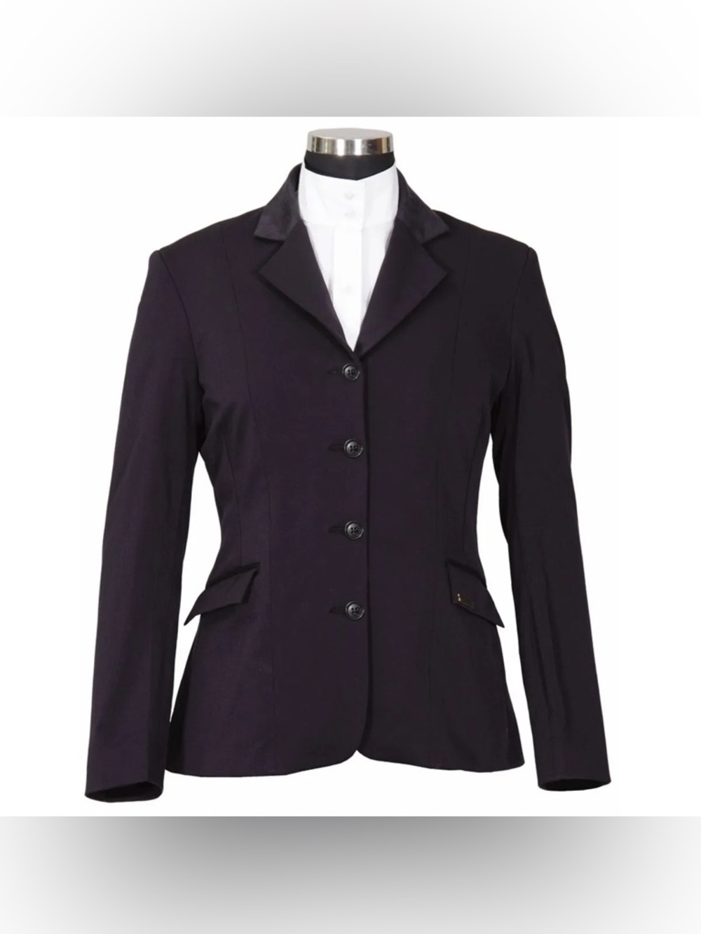 NEW Equine Couture Ladies Raleigh Show Coat Navy Blue Size 12 Equestrian NWT